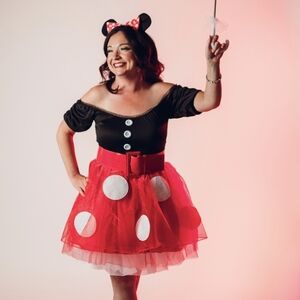 Minnie Mouse Adult Costume - LARGE